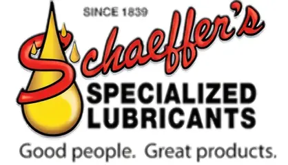Schaeffer's oil drop logo design